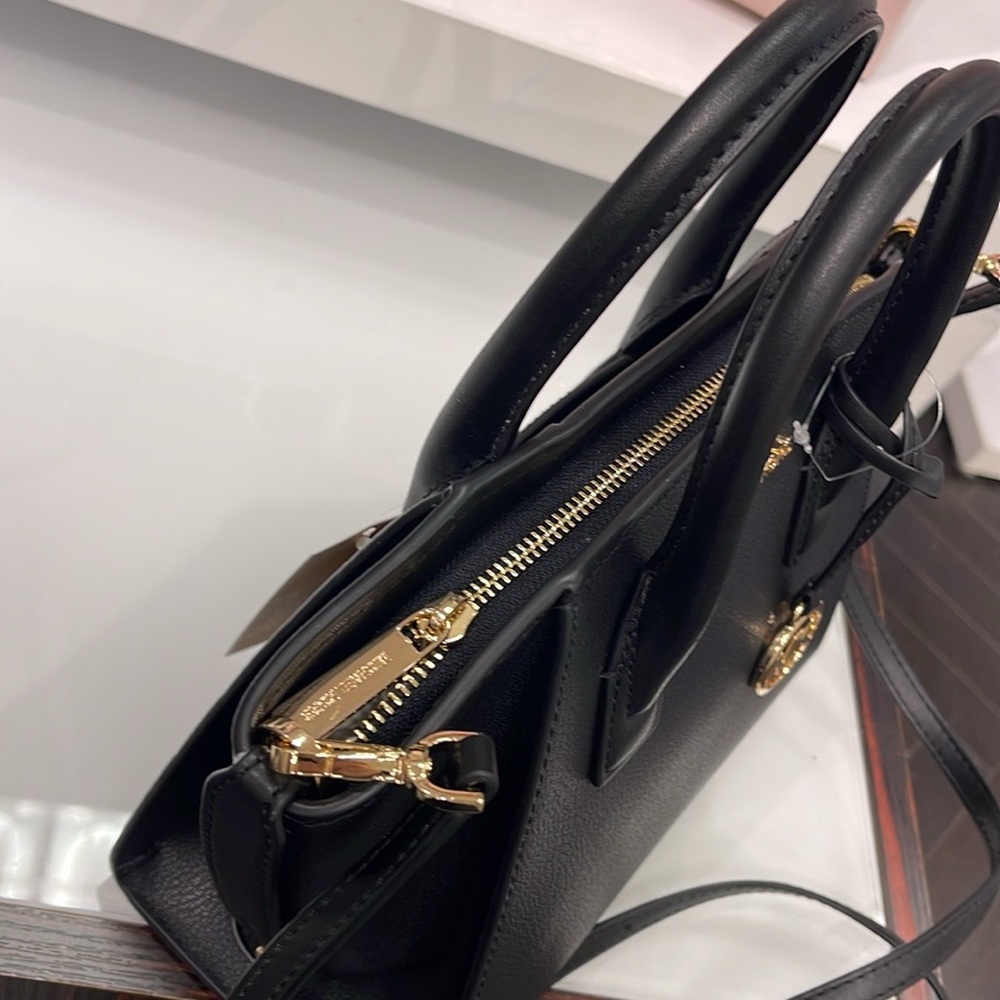 MICHAEL KORS
Avril Small Leather Top-Zip Satchel
COLOR: Black 
NWT - Picture 9 of 16